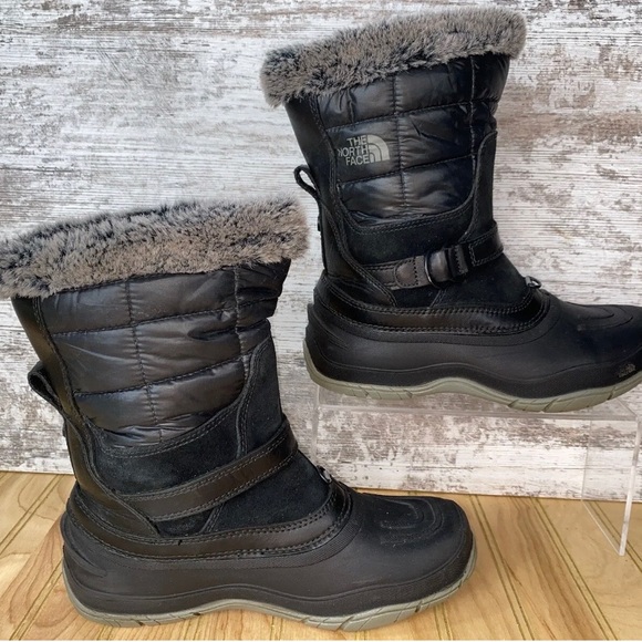 The North Face Down Insulated Winter Snow Boots Black 616273 Womens Size 7.5 - Picture 11 of 11